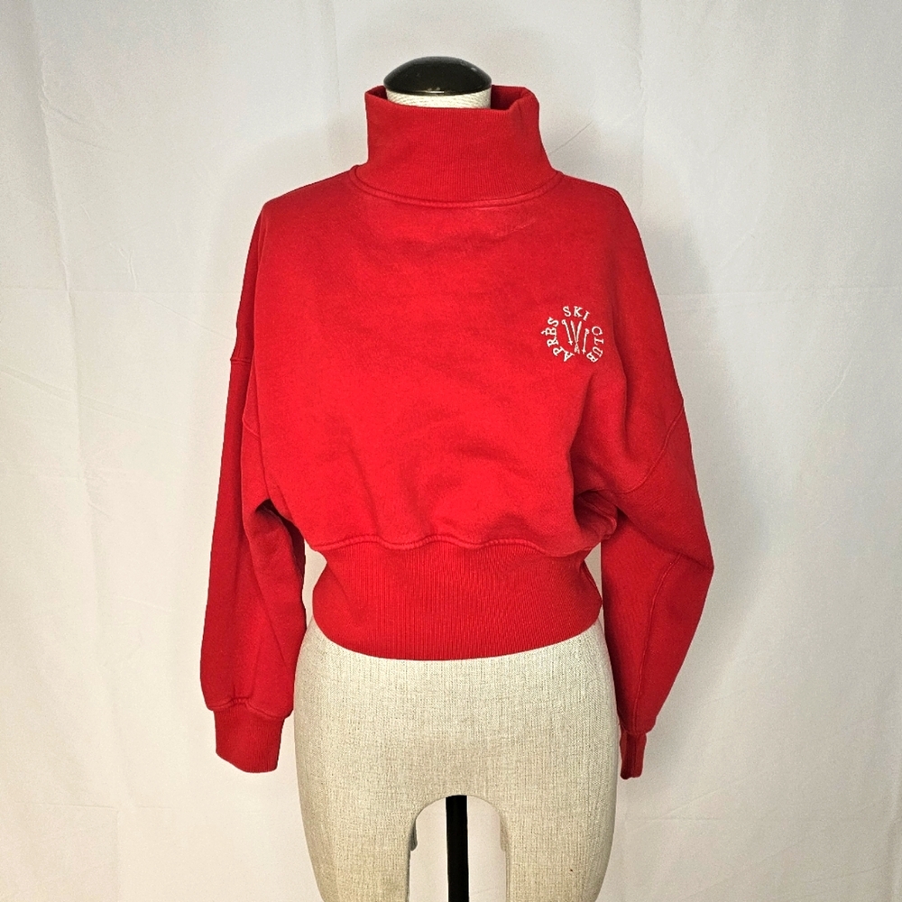 Vintage Style Red Ski Sweater